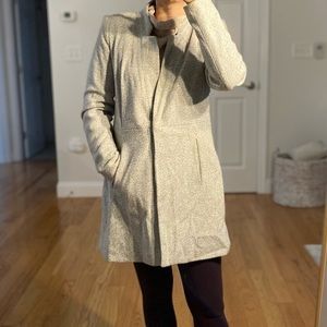 Zara Small Gray Peacoat with Pockets